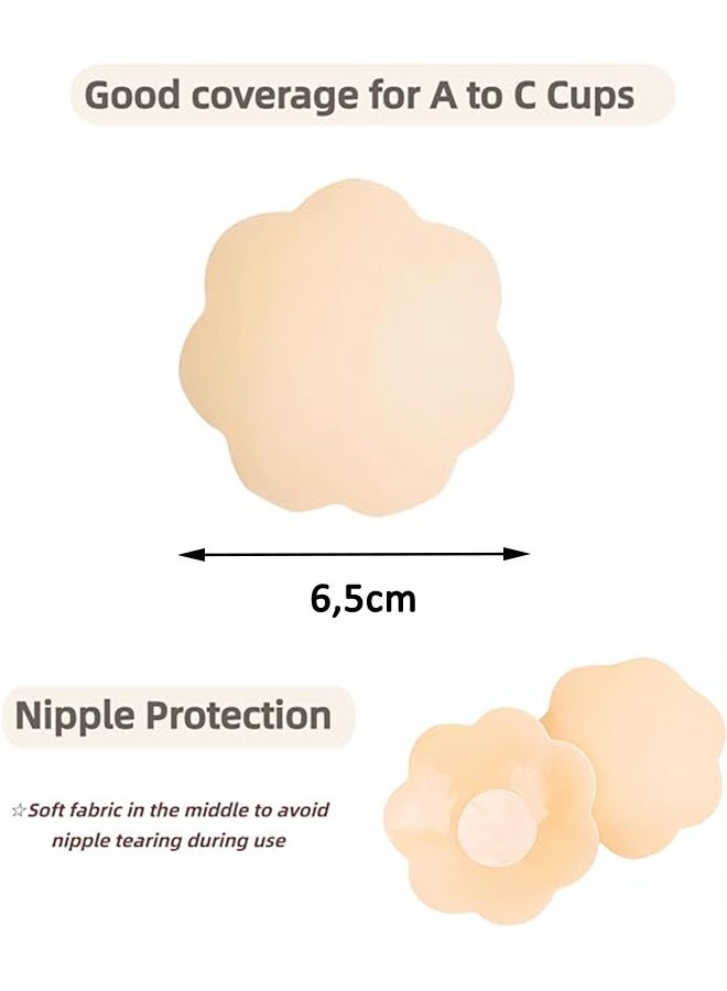 4PCS Flower Nipple Covers Reusable Nipple Cover for Women Nipple Pasties Pasty Nipple coverings - Image 3